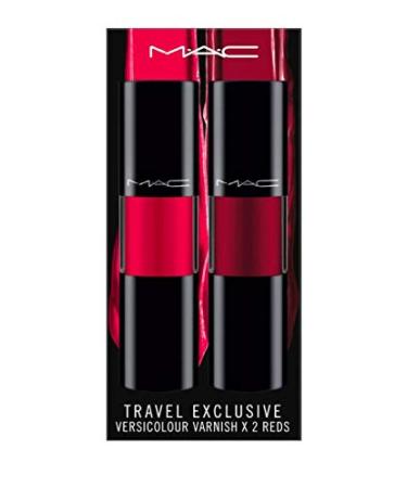 MAC Versicolour Varnish Cream Lip Stains DUO Set Reds 2 8.5ml EFFERVESCENT SERIAL STAIN