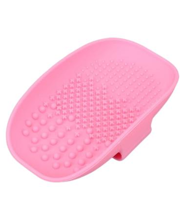 YILINNA Makeup Brush Cleaner Silicone Foundation Makeup Brush Scrubber Pad Portable Make Up Brushes Cleaning Pad for Beauty Eyebrow Brush Foundation Brush (PINK)