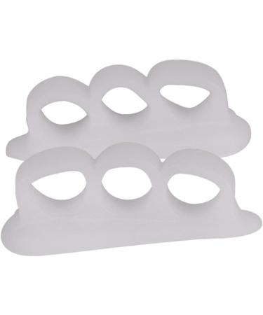 Ciwanning Toe Separator - Toe Corrector for Curled Toes & Blisters Relief - 1 Pair (White) - Buy Online on GoSupps.com