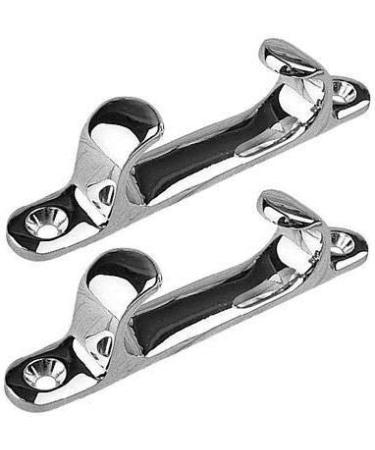 MarineNow Marine 316 Stainless Steel Straight Bow Chock for Boats Choose 1 2 4 or 6 Packs 5" - 125 mm 02-Pack