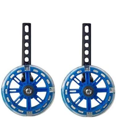 KRESSF Flash Mute Wheel Training Wheels Bicycle Stabilizer Kit - Blue | Fits 12-20 Inch Kids Bikes - Buy Online on GoSupps.com