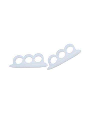 Lysng portable toe spreader soft small hammer toe correctors healthy comfortable toe spreader men for overlapping toes hammer toe pain relief day night white