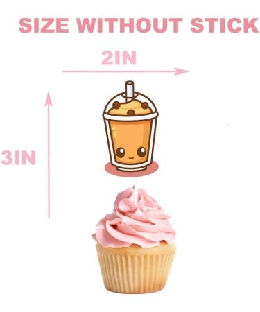 pc Delightful 10-Piece Boba Tea Theme Cuake Toppers - Add a Sip of Fun to Your Treats! - Buy Online on GoSupps.com