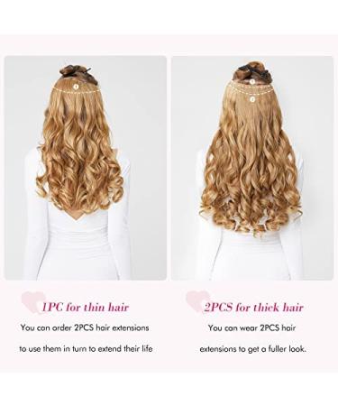REECHO Invisible Wire Hair Extensions 20 Inch - Grey/Brown/Silver/White Mixed (Pack of 1) | Curly Wavy Secret Hairpiece with Adjustable Transparent Headband and Secure Clips for Women - Buy Online on GoSupps.com