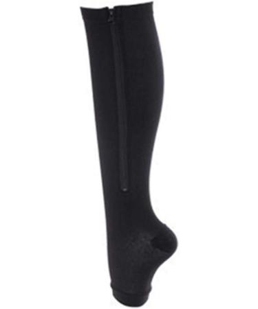 Angoter Compression Socks for Men & Women - Knee-Length Zippered Support for Edema & Varices - Relief for Swollen Legs - Buy Online on GoSupps.com