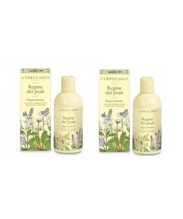 L'ERBOLARIO Meadow Regina Bagnoschiuma with Peel Queen Extracts Margueritin and Chamomile 250 ml - 2 Packaging