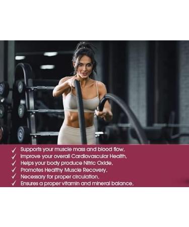 Drink Mix Cherry L-Arginine 5000mg L-Citrulline 1000mg Vitamins B12 C D3 Beet Root 30 Servings Nitric Oxide Support Cardiovascular & Energy Support Supplement (375 Grams) Cherry 13.23 Ounce (Pack of 1) - Buy Online on GoSupps.com