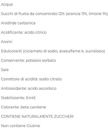 24 x San Benedetto Allegra Aranciata Zero PET sugar free 0.25 L Orange lemonade without sugar - Buy Online on GoSupps.com