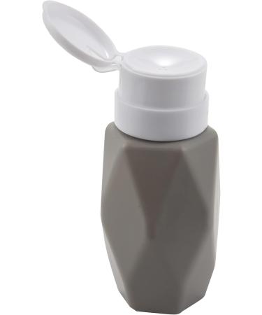 RIYAN Gray Rhombus Nail Art Pump Dispenser Empty 200ML Bottle Acrylic Gel Polish Remover Cleaner Liquid Container Storage Manicure Tool - Buy Online on GoSupps.com