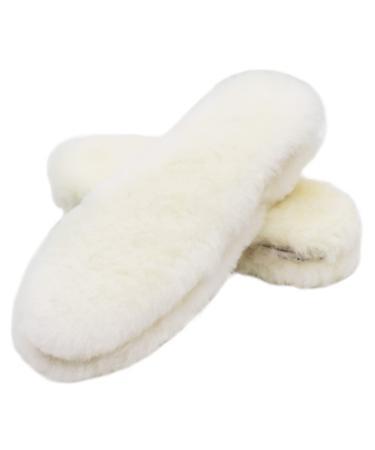 Ksttog Insole Thick and Warm Sheepskin Insoles Australian Durable & Extra Fluffy Wool Insole Women Men Replacement Insole for Shoes Wellies Slippers Boots 2pair 11M 11M 2pair