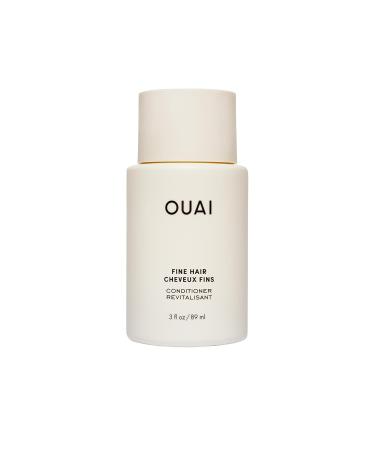 OUAI Apr s-shampoing pour cheveux fins format voyage Apr s-shampoing volumisant pour cheveux fins K ratine biotine + huile de graines de chia Ajoute douceur rebond et volume Sans parab nes Apr s-shampoing pour cheveux fins - Format voyage 89 ml 89 ml (Lot