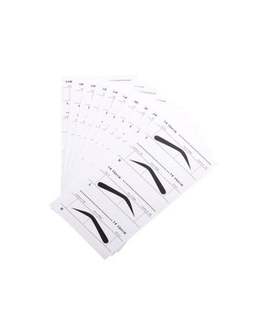 FOMIYES 10pcs Eyebrow Stencils Eyebrows Shape Reusable Eyebrow Stencil Template Suite