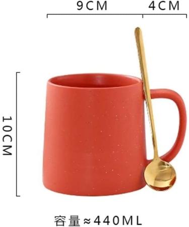 Ceramic Coffee Mug Tea Cup Premium Ceramic Coffee Mug Tea Cup Water Cup Nordic Ceramic Cup Couple Water Cup Large Capacity Mug Personality Simple Household Milk Coffee Cups Set(Color:Green) (Color : R Blu - Buy Online on GoSupps.com