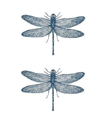 Dragonfly Temporary Tattoo Sticker Set of 12 - Watercolor Waterproof Body Art for Women, Girls, Kids - Party Favor - 10.5X6cm (SF160) - Buy Online on GoSupps.com