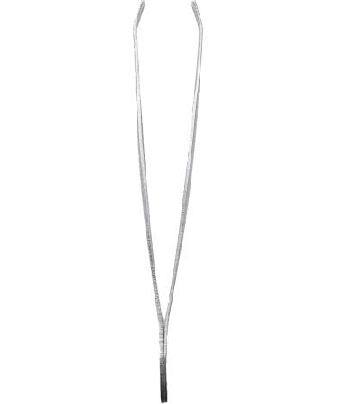 Hfourhnik 5X Silver Tone Slanted Flat Tip Metal Hair Eyebrow Tweezer Cosmetic Tool for Lady - Buy Online on GoSupps.com