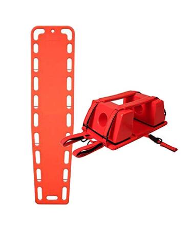 Spine Board Spine Board Support for Immobilization Strong Spine Board Spine Injury Support by (Bundle Deal with Head Immobilizer)- Ready First Aid