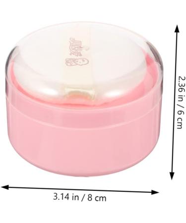 Kisangel Travel Baby Powder Set - 8 Pcs Body Powder Puffs in Compact Box | Synthetic Sponge for Child | Pink Baby Powders - Buy Online on GoSupps.com