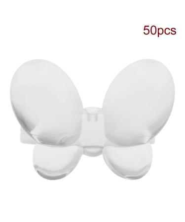 Buy Stylish Butterfly Transparent Reusable Nail Tips - Durable & Beautiful for Practice | International Shipping - Buy Online on GoSupps.com