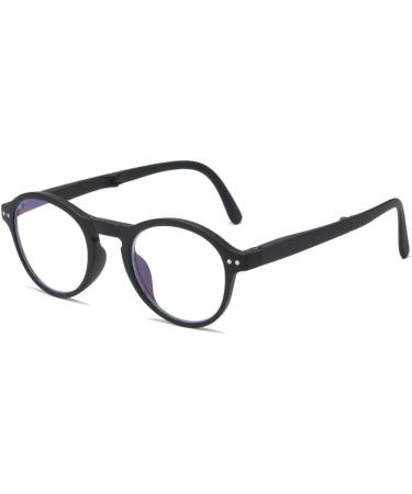 Koosufa Foldable Anti Blue Light Round Reading Glasses for Men & Women - Lightweight Feather Hinges - Buy Online on GoSupps.com