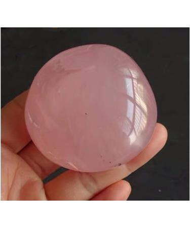 Natural Rose Quartz Carved Palm Stone Polished Irregular Shaped Sphere Crystal Quartz Gemstone Reiki Balancing Decoration 80-100grams Stone Collection - Buy Online on GoSupps.com