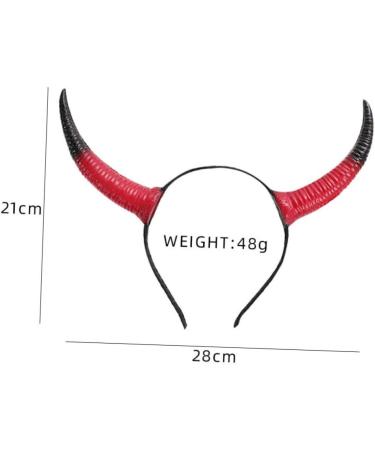 Holibanna Horn Headdress Hair Hoops Cosplay Horns Horn Headband Horns Cosplay Halloween Headbands Cosplay Props Cosplay Accessories Horns Headband Party Headbands Party Props Devil Horns 28X21X3.5cm As Shown - Buy Online on GoSupps.com