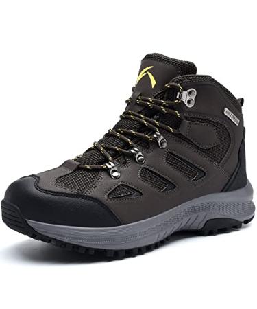 UPSOLO mens Hiking Boots 8 Brown/5