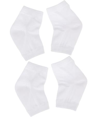 DOITOOL 4 Pairs Anti-Crack Socks Ankle Socks Crack Heel Socks Feet Repair Socks Heel Protector Socks Moisturising Foot Socks Feet Care Socks Gel White Anti Cracked Feet Men and Women - Buy Online on GoSupps.com