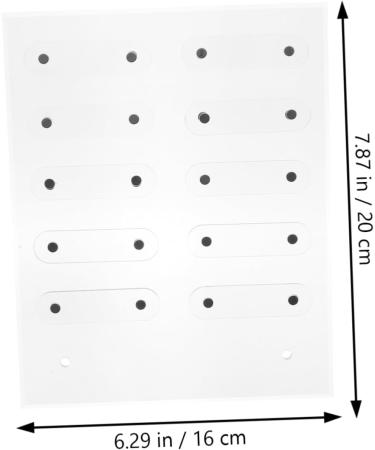 FRCOLOR 1 Set Nail Display Board Women Ideas Womens Ideas Nail Art Display Board Nail Gel Color Showing Board Nail Display Stand Peg Board Display Stand False Tip Display Rack 20x16cm Transparent 1 - Buy Online on GoSupps.com