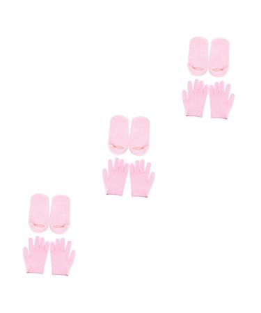 POPETPOP 6 Pairs Women's Socks & Hosiery Moisturizing Socks Women Socks Moisturizing Gloves Overnight Lotion Socks Women s Socks Gel Gloves Gel Socks Aloe Hand Mask Miss Dry Hands Spa