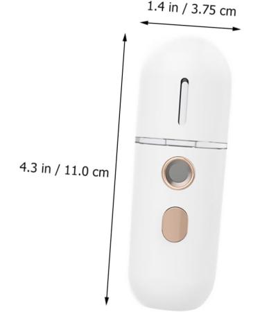  FRCOLOR FRCOLOR 2 Pieces Instrument Moisturizing Small Facial Vaporizer Skin Vapor Sprayer Moisturizing Face Mini Humidifier Face Spa Steam Evaporator Abs Miniature White - Buy Online on GoSupps.com
