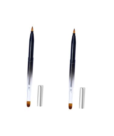 Ipetboom 2pcs Flexible Lipstick Brush Lip Gloss Applicator Lipstick Applicator Makeup Brush Lip Gloss Brush mediumx2pcs As Shownx2pcs