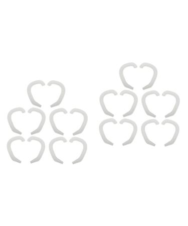 10 Pairs Pads Ears Correction Support Protruding Valgus Correctors Auricle Device for Accessories Clip White Silicone Discreet Ear External Tape Whitex2pcs 4.4x3.6cmx2pcs