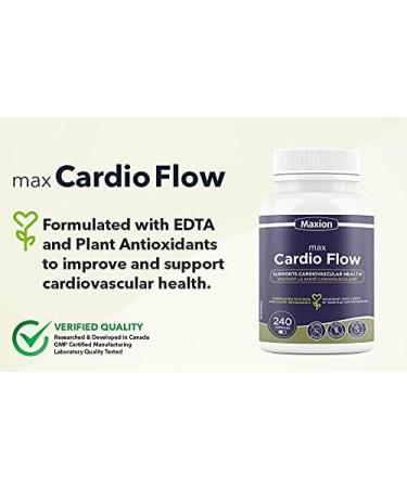 Maxion Cardio Flow for Cardiovascular Health Lower Blood LDL and Cholesterol Levels 240 Capsules (1) - Buy Online on GoSupps.com