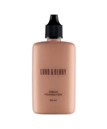 Lord and Berry Cream Foundation Fluid - Non-Greasy Foundation Makeup - Face Makeup with Hyaluronic Acid - Easy to Blend - 8628 Suede - 50 ml