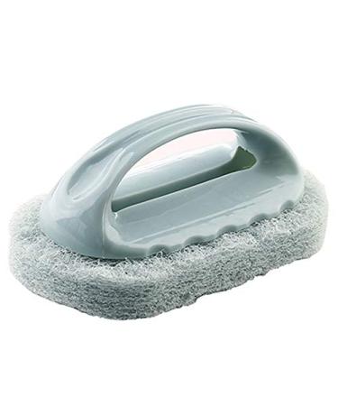 Rosrrtlm Handle Bath Brush Tile Brush Kitchen Decontamination Brush Pot Sponge Cleaning Brush Blue