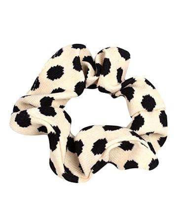 6 Pack Polka Dot Velvet Hair Scrunchies - Ponytail Holder & Bracelet for Girls - Buy Online on GoSupps.com