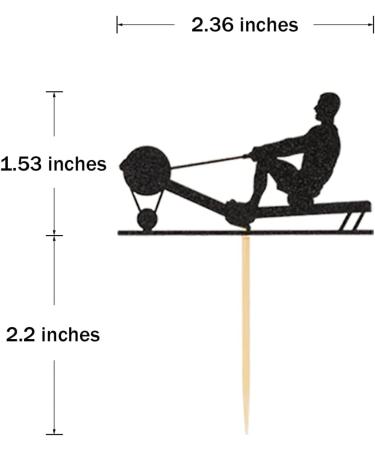 Donoter 24 Pieces Gym Cupcake Toppers Weight Lifting Cake Picks for Fitness Themed Birthday Party Decorations - Buy Online on GoSupps.com