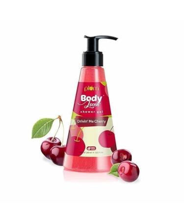 Drivin' Me Cherry Shower Gel | SLS-Free Body Wash For Women | Long Lasting Sweet Cherry Fragrance | Aloe-Infused Nourishing Body Cleanser For Soft & Smooth Skin (240 ml)