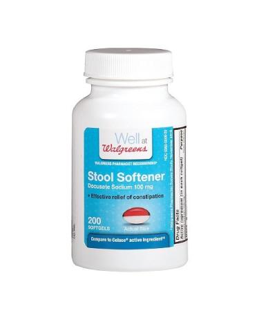 Walgreens Stool Softener Softgels 200 ea