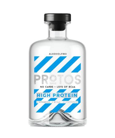 Protos classical 0.0% |High protein |13g protein |Alcohol -free distillate |For non-alcoholic cocktails and long drinks |Sugar -free & low in calories |500ml single bottle