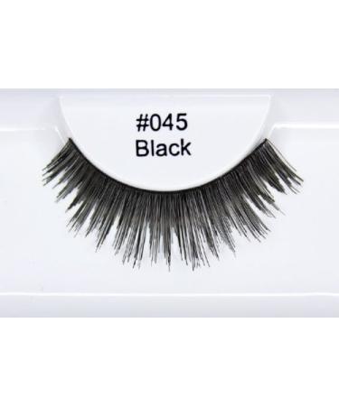 Elegant Lashes #045 Black Long Glamorous Professional Human Hair False Eyelashes - Buy Online on GoSupps.com