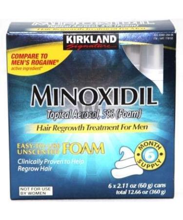 Kirkland Foam Minoxidil 5% Men's Hair Loss Regrowth | Generic Solution - Buy Online on GoSupps.com