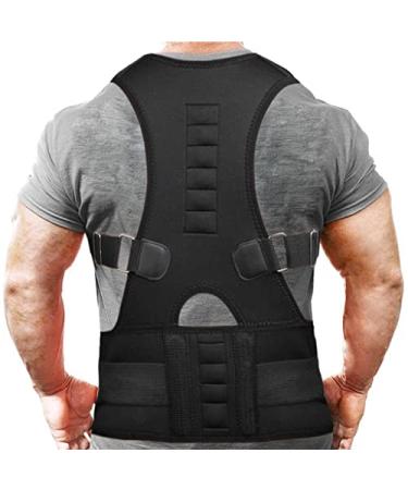 Posture Corrector Spine Back Shoulder Support Band Adjustable Brace Correction Humpback (Color : Black Size : Small) vision Black S - Buy Online on GoSupps.com