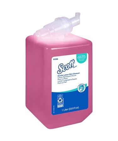 Scott Gentle Lotion Skin Cleanser (91556) Floral Pink 1.0 L Bottles 6 Bottles / Case