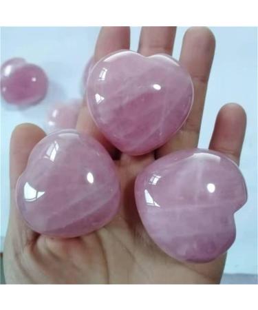 Natural Crystal Rough Natural Crystals Stone Home Decoration Rose Quartz Heart for Sale - (Color: 1pcs Size: around40mm) - Buy Online on GoSupps.com