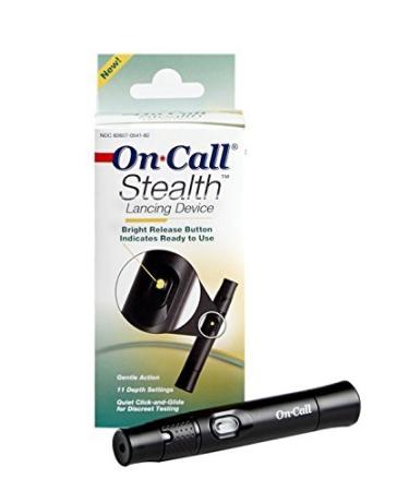 On Call Stealth Adjustable Lancing Device 11 Depth Settings