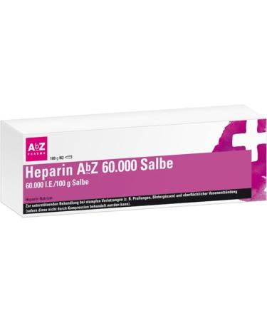 Heparin ABF 60 000 ointment: for supporting treatment for acute swelling states after bruises or bruises as well as superficial vein inflammation 100 g