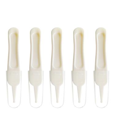 WeddHuis 5 Pack Baby Nose Tweezers Baby Safety Tweezers Nose Cleaning Tweezers Gentle and Safe