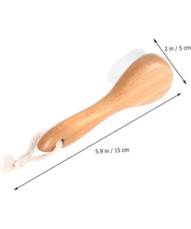 Didiseaon 1pc Skin Cleaning Scrub Brush Cleansing Brush Soft Bristle Brush Skin Cleanser Long Handle Facial Brush Cleaning Brush Facial Exfoliation Brush Wooden Beech The Face - Buy Online on GoSupps.com