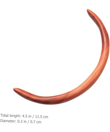 Angoily Moon Wooden Hairpin Hair Stick Japanese Hair Pins Hair Clips Hair Bun Pin Hair Jewels for Women Japanese Hair Accessories Disk Hair Moon Headpiece Updo Hair Chopsticks Semicircle - Buy Online on GoSupps.com